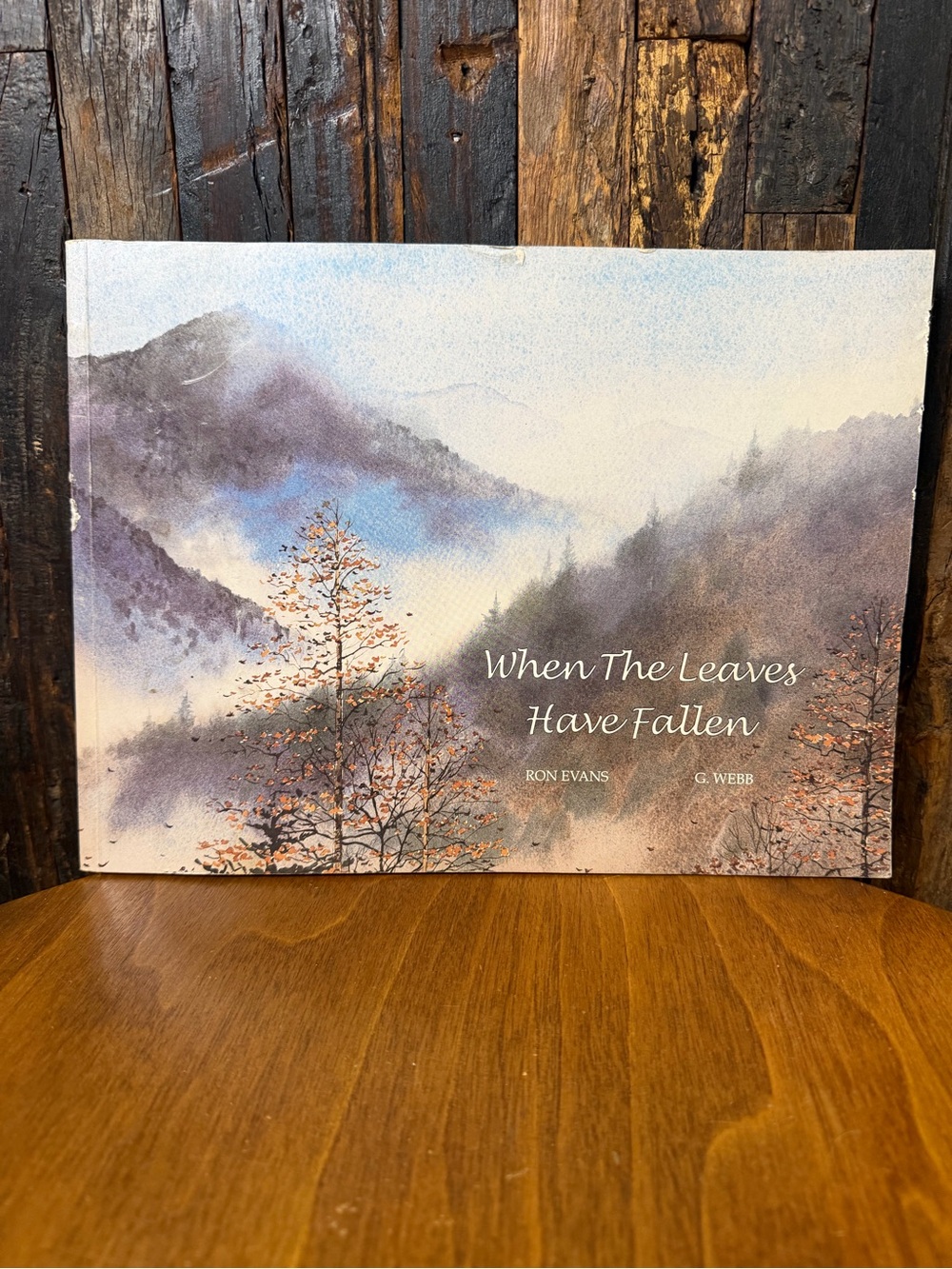 When the Leaves Have Fallen Ron Evans G Webb 1994 Smoky Mountains Art Book